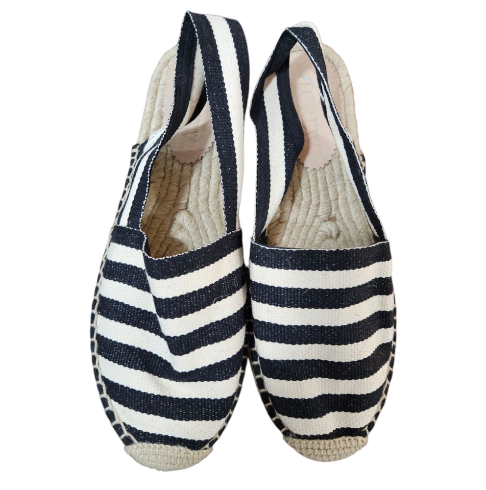 NWOT J.Crew Made-in-Spain Slingback Espadrille Sandals Size 8.5 - Picture 3 of 6